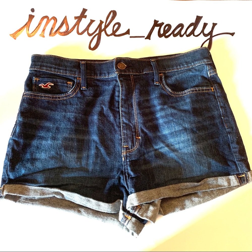 Hollister Medium Wash Denim Shorts